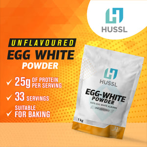 HUSSL 1kg Egg White Powder Unflavoured